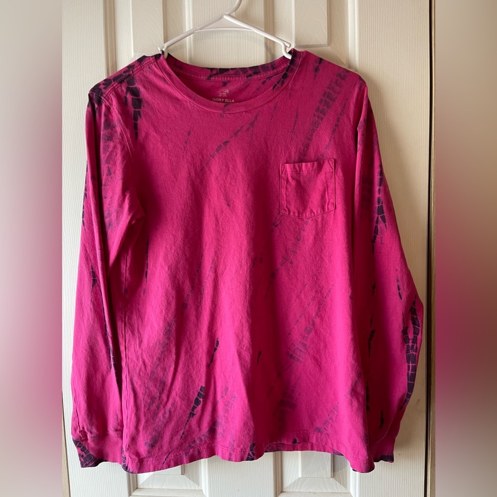 Ivory Ella Tie Dye Long Sleeve T-Shirt